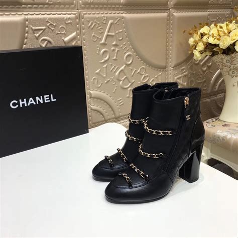 chanel citizen chain ankle boots|chanel leather boots.